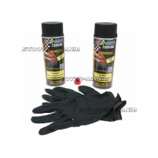 strippable lacquer set Dupli-Color Sprayplast black mat 2x400ml