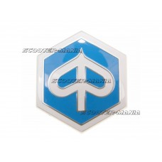 emblem / badge Piaggio hexagonal 42x48mm to plug for Piaggio Beverly, Carnaby, X7, X8, X10