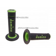 handlebar grip set Domino A190 off-road black / green