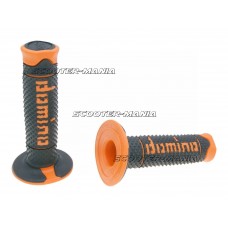 handlebar grip set Domino A260 off-road black / orange