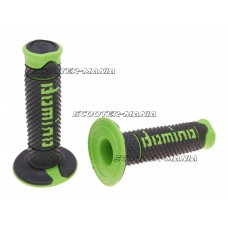 handlebar grip set Domino A260 off-road black / green