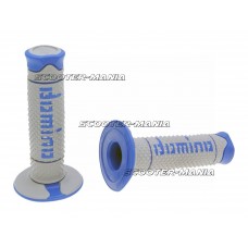 handlebar grip set Domino A260 off-road grey / blue