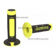 handlebar grip set Domino A260 off-road black / neon yellow