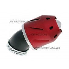 air filter Grenade red bent version 35/48mm carb connection (adapter)