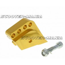 shock extender CNC 4-hole adjustable mounting - gold in color for Peugeot vertical
