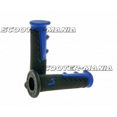 handlebar rubber grip set sport blue